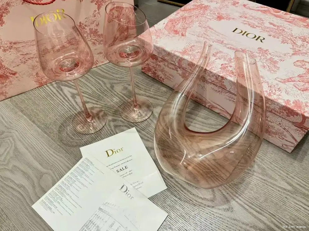 CHRISTIAN SET GLASSES DECANTER AND WINE 0630
